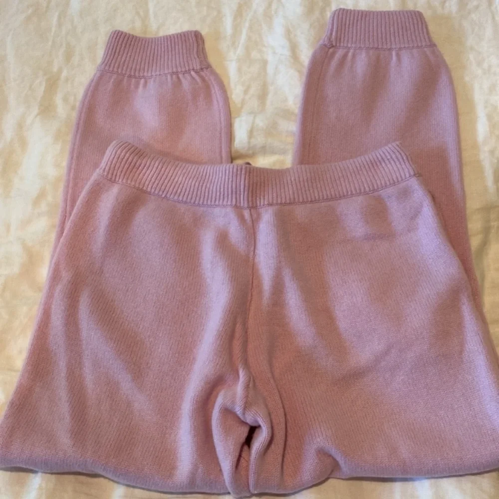 NWT Love Shack Fancy Tristan Pink Knit Sweat Pants/Joggers. Size XS. Cashmere. - Picture 15 of 15